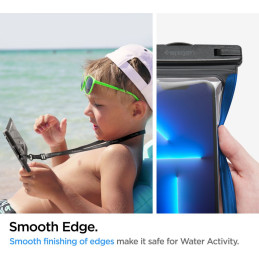 Wodoodporne uniwersalne etui Spigen A601 Universal Waterproof Case Black [2 PACK]