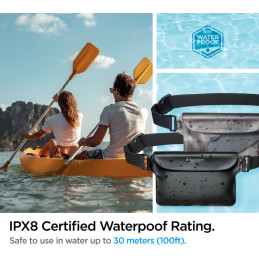 Saszetki wodoszczelne Spigen A620 Universal Waterproof Waist Bag Black [2 PACK]