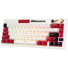 ROYAL KLUDGE RK M65 Famicom Gaming Keyboard Beige switch