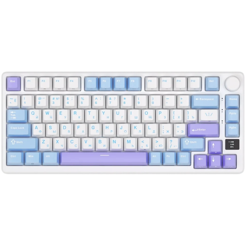 ROYAL KLUDGE RK-M75 Taro Milk Gaming Keyboard Brown switch