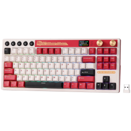 ROYAL KLUDGE RK M87 Famicom Gaming Keyboard Beige switch