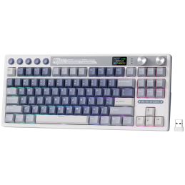 ROYAL KLUDGE RK M87 Ocean Blue Gaming Keyboard Beige switch