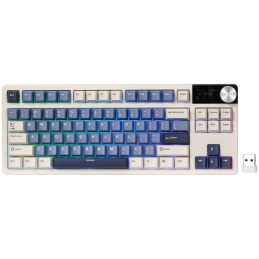 ROYAL KLUDGE RK S85 Horizon Blue Gaming Keyboard Beige switch
