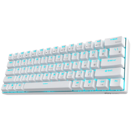 ROYAL KLUDGE RK61 White Gaming Keyboard Red switch
