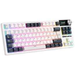 ROYAL KLUDGE RK S85 White Night Gaming Keyboard Beige switch