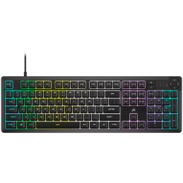 CORSAIR K55 CORE RGB Black, Fully customizable ten-zone RGB backlight