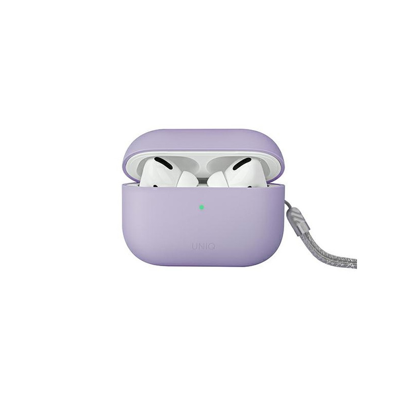 Etui UNIQ Lino Apple AirPods Pro 2 Silicone liliowy/lilac lavender