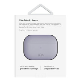 Etui UNIQ Lino Apple AirPods Pro 2 Silicone liliowy/lilac lavender