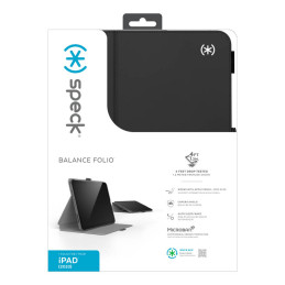 Etui Speck Balance Folio MICROBAN Apple iPad 10.9" 2022 / 11" 2025 (Black)