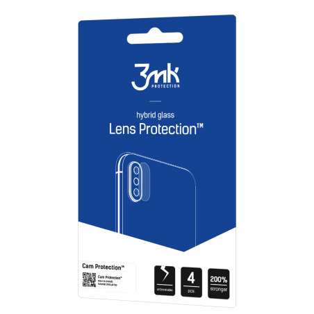 Szkło hybrydowe na obiektyw aparatu 3MK Lens Protection Huawei Nova Y61 [4 PACK]