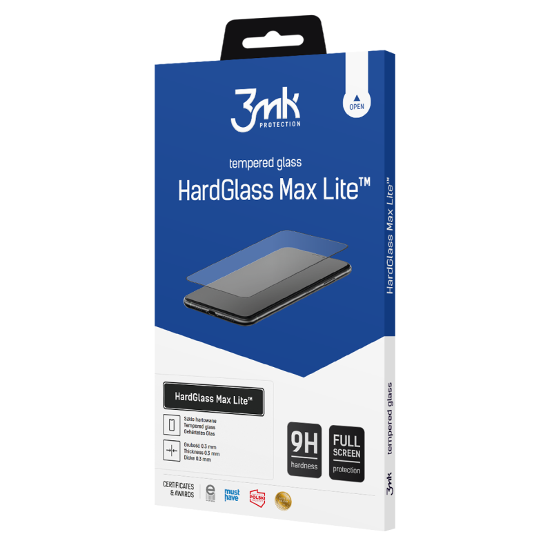 Szkło hartowane 3MK HardGlass Max Lite Redmi Note 11SE czarne