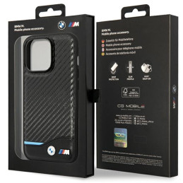 Etui BMW BMHCP13X22NBCK Apple iPhone 13 Pro Max czarny/black hardcase Leather Carbon