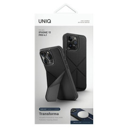 Etui UNIQ Transforma Apple iPhone 15 Pro MagClick Charging czarny/ebony black