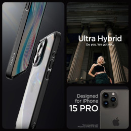 Etui Spigen Ultra Hybrid Apple iPhone 15 Pro Matte Black