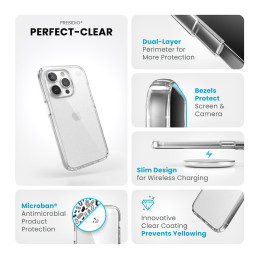 Etui Speck Presidio Perfect-Clear Apple iPhone 15 Pro (Clear)