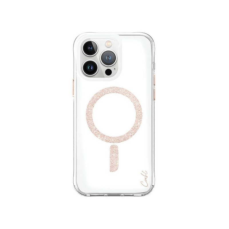 Etui UNIQ Coehl Glace Apple iPhone 15 Pro Magnetic Charging różowo-złoty/rose gold