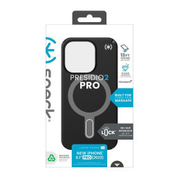 Etui Speck Presidio2 Pro ClickLock & MagSafe Apple iPhone 15 Pro (Black/Slate Grey/White)