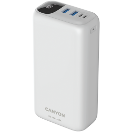 CANYON Powerbank PB-301 LED 30000 mAh PD 20W QC 3.0 Biały