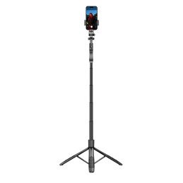 Selfie stick Crong SelfieGo Ultra Bluetooth tripod (czarny)