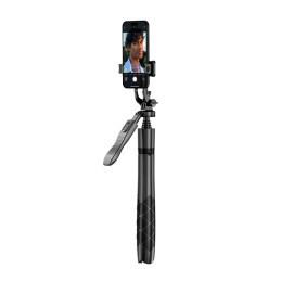 Selfie stick Crong SelfieGo Ultra Bluetooth tripod (czarny)
