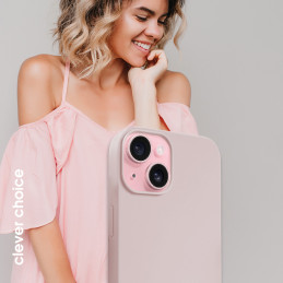 Etui Crong Color Cover Magnetic Apple iPhone 15 MagSafe piaskowy róż