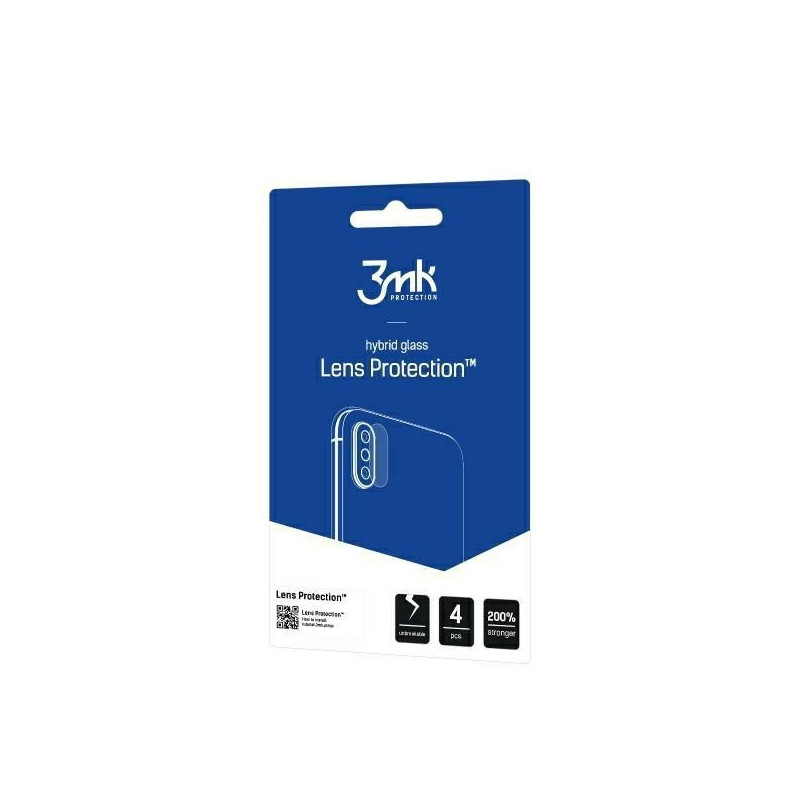 Szkło hybrydowe na obiektyw aparatu 3MK Lens Protection HMD Pulse+ Plus [4 PACK]