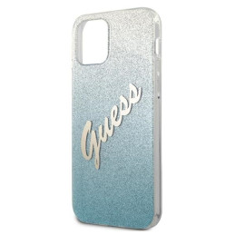 Etui Guess GUHCP12LPCUGLSBL Apple iPhone 12 Pro Max niebieski/blue hardcase Glitter Gradient Script