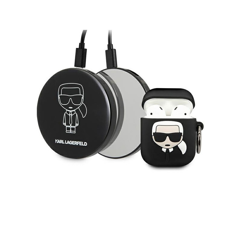 Etui Karl Lagerfeld KLBPPBOA2K Apple AirPods + Powerbank Ikonik