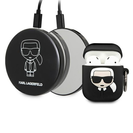 Etui Karl Lagerfeld KLBPPBOA2K Apple AirPods + Powerbank Ikonik