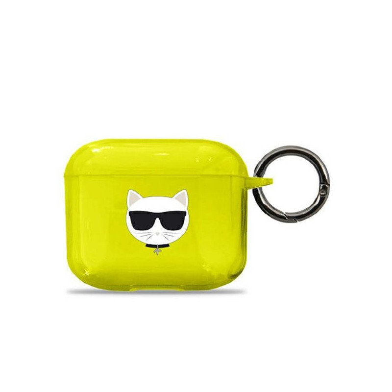 Etui Karl Lagerfeld KLA3UCHFY Apple AirPods 3 cover żółty/yellow Choupette