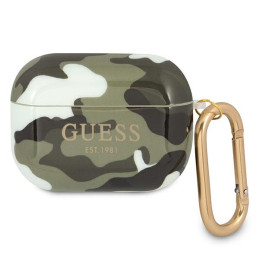 Etui Guess GUAPUCAMA Apple AirPods Pro cover zielony/khaki Camo Collection
