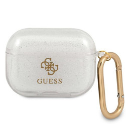 Etui Guess GUAPUCG4GT Apple AirPods Pro cover Transparent Glitter Collection