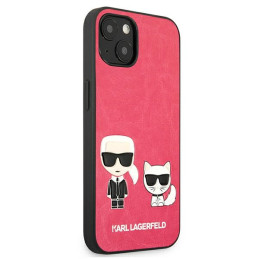 Etui Karl Lagerfeld KLHCP13SPCUSKCP Apple iPhone 13 mini fuksja/fushia hardcase Ikonik Karl & Choupette