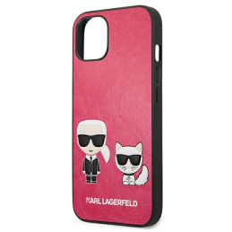Etui Karl Lagerfeld KLHCP13SPCUSKCP Apple iPhone 13 mini fuksja/fushia hardcase Ikonik Karl & Choupette