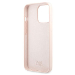 Etui Karl Lagerfeld KLHCP13XSLKHLP Apple iPhone 13 Pro Max jasnoróżowy/light pink hardcase Silicone Karl`s Head