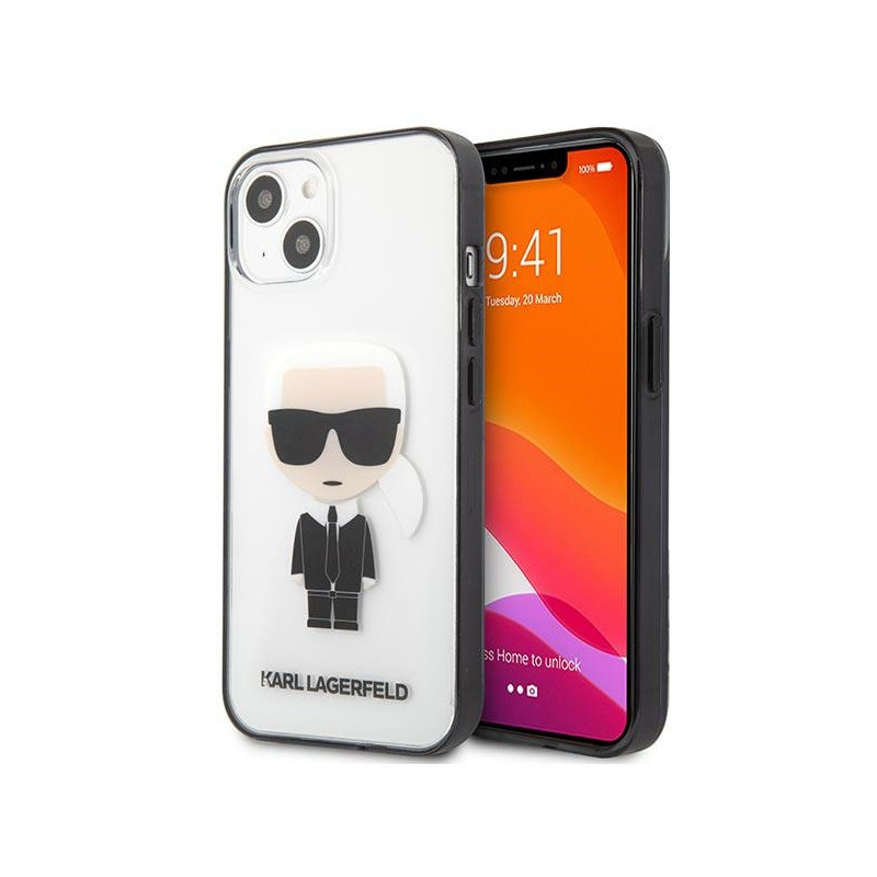 Etui Karl Lagerfeld KLHCP13SHIKCK Apple iPhone 13 mini transparent Ikonik Karl