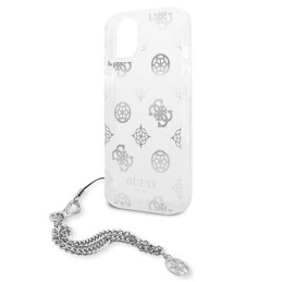 Etui Guess GUHCP13SKSPESI Apple iPhone 13 mini srebrny/silver hardcase Peony Chain Collection