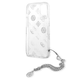 Etui Guess GUHCP13SKSPESI Apple iPhone 13 mini srebrny/silver hardcase Peony Chain Collection