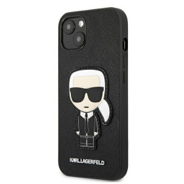 Etui Karl Lagerfeld KLHCP13SOKPK Apple iPhone 13 mini czarny/black hardcase Saffiano Ikonik Karl`s Patch
