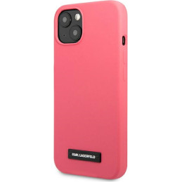 Etui Karl Lagerfeld KLHCP13SSLMP1PI Apple iPhone 13 mini hardcase fuksja/fuchsia Silicone Plaque