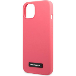 Etui Karl Lagerfeld KLHCP13SSLMP1PI Apple iPhone 13 mini hardcase fuksja/fuchsia Silicone Plaque
