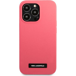 Etui Karl Lagerfeld KLHCP13XSLMP1PI Apple iPhone 13 Pro Max hardcase fuksja/fuchsia Silicone Plaque