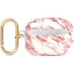 Etui Guess GUAPHCHMAP Apple AirPods Pro różowy/pink Marble Strap Collection