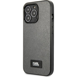 Etui Karl Lagerfeld KLHCP13XSFMP2DG Apple iPhone 13 Pro Max hardcase srebrny/silver Saffiano Plaque