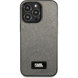 Etui Karl Lagerfeld KLHCP13XSFMP2DG Apple iPhone 13 Pro Max hardcase srebrny/silver Saffiano Plaque