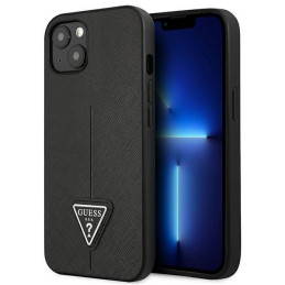 Etui Guess GUHCP13SPSATLK Apple iPhone 13 mini czarny/black hardcase Saffiano Triangle Logo