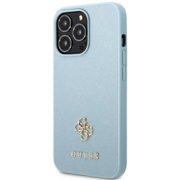 Etui Guess GUHCP13XPS4MB Apple iPhone 13 Pro Max niebieski/blue hardcase Saffiano 4G Small Metal Logo