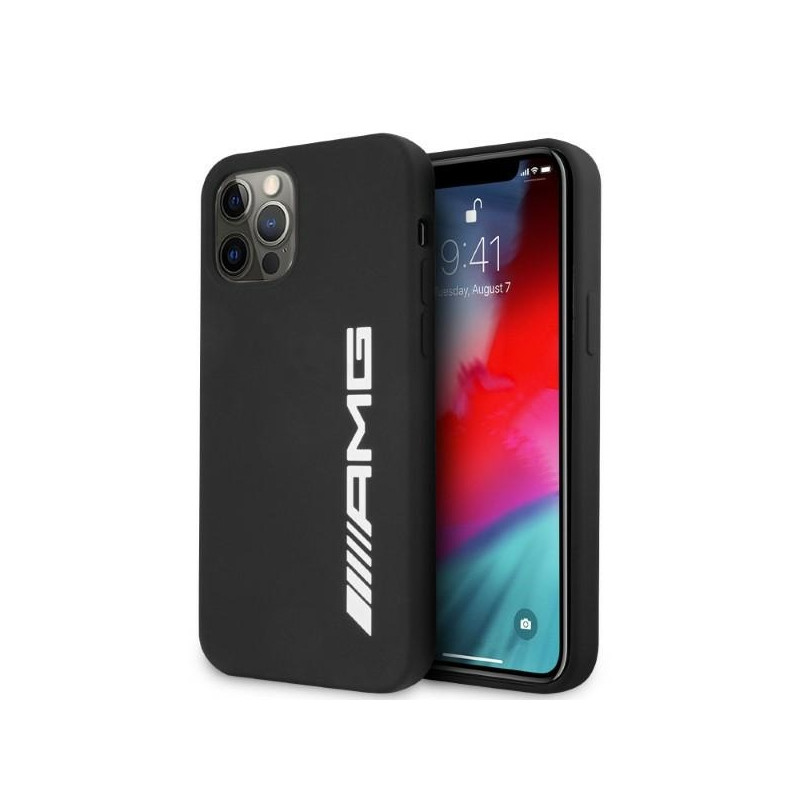 Etui Mercedes AMG AMHCP12LSGLBGN Apple iPhone 12 Pro Max czarny/black hardcase Silicone Big Logo