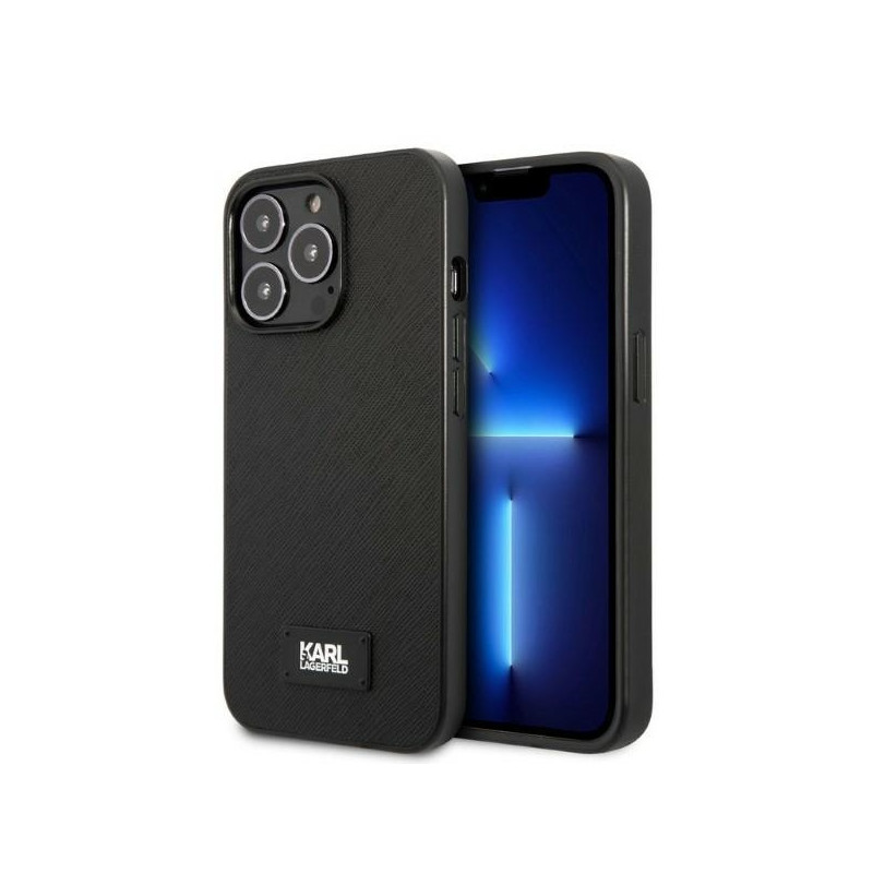Etui Karl Lagerfeld KLHCP13XSFMP2K Apple iPhone 13 Pro Max hardcase czarny/black Saffiano Plaque