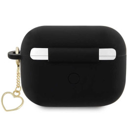 Etui Guess GUAP2LSCHSK Apple AirPods Pro 2 cover czarny/black Silicone Charm Heart Collection